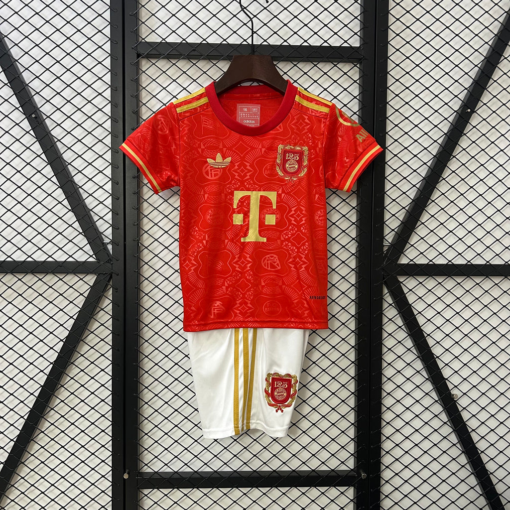 25/26 kids Bayern Munich 125th Anniversary Jersey 16-28