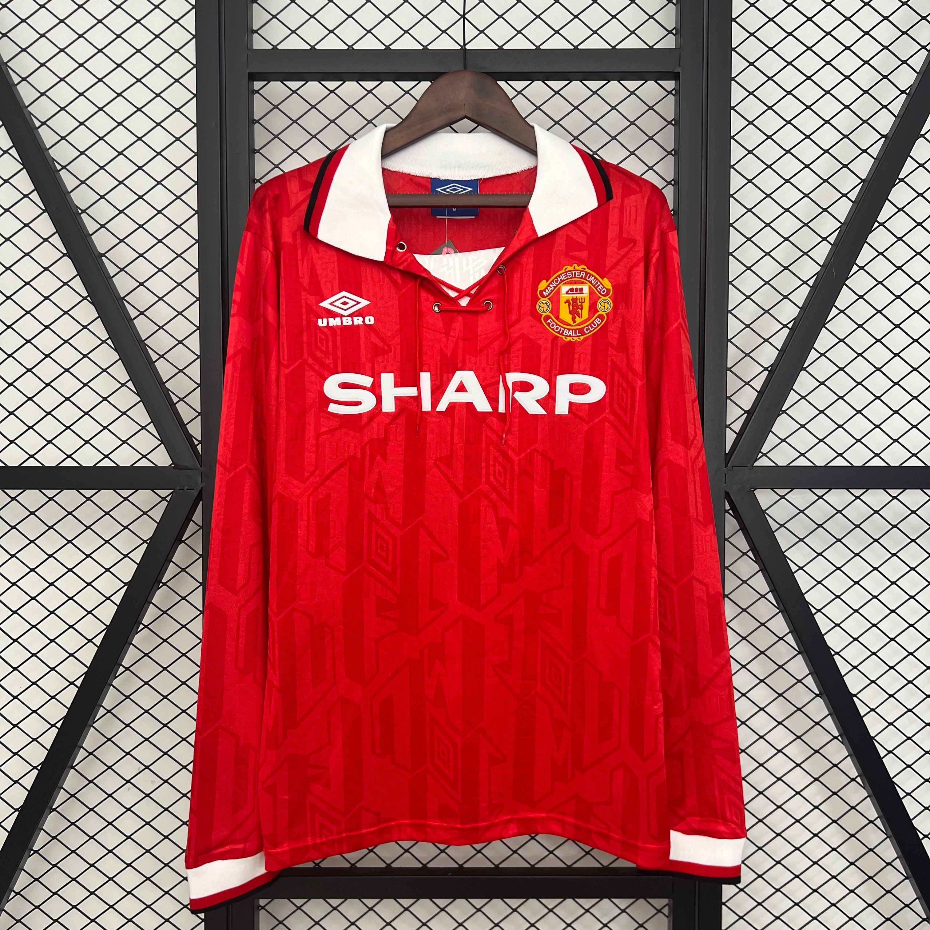 Retro Long Sleeve M-U 92/94 Home S-XXL