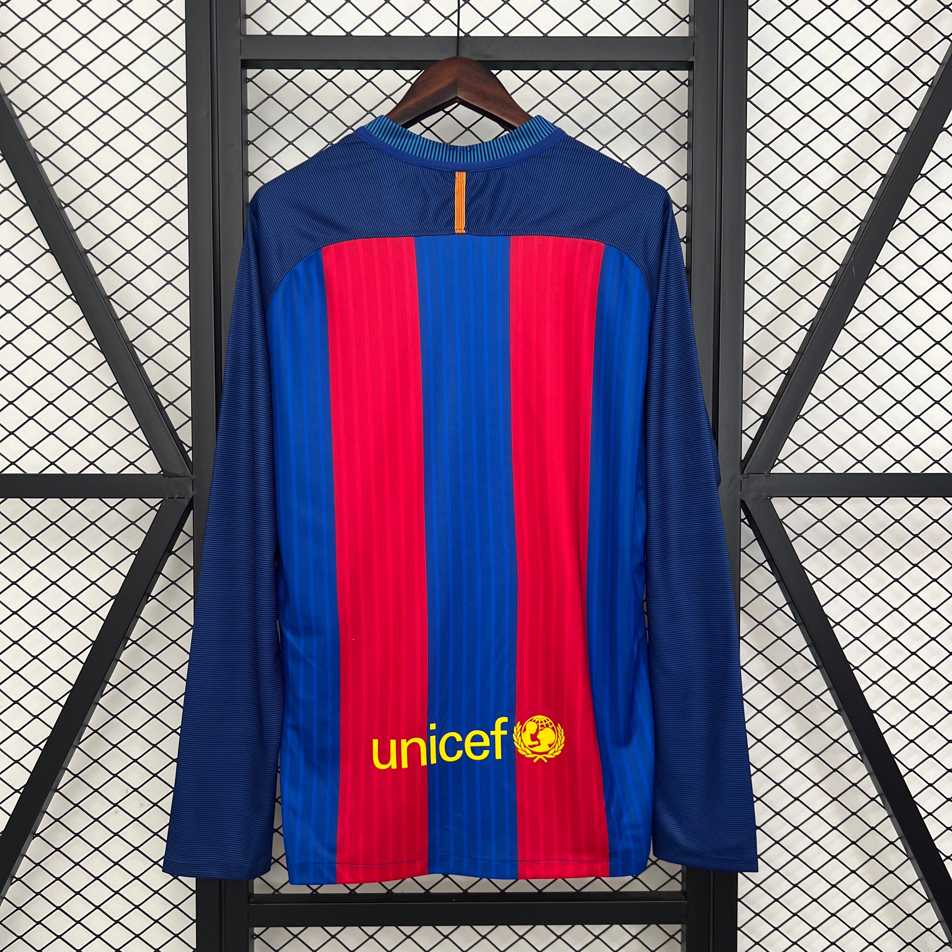 Retro Long Sleeve Barcelona 14/15 Home S-XXL