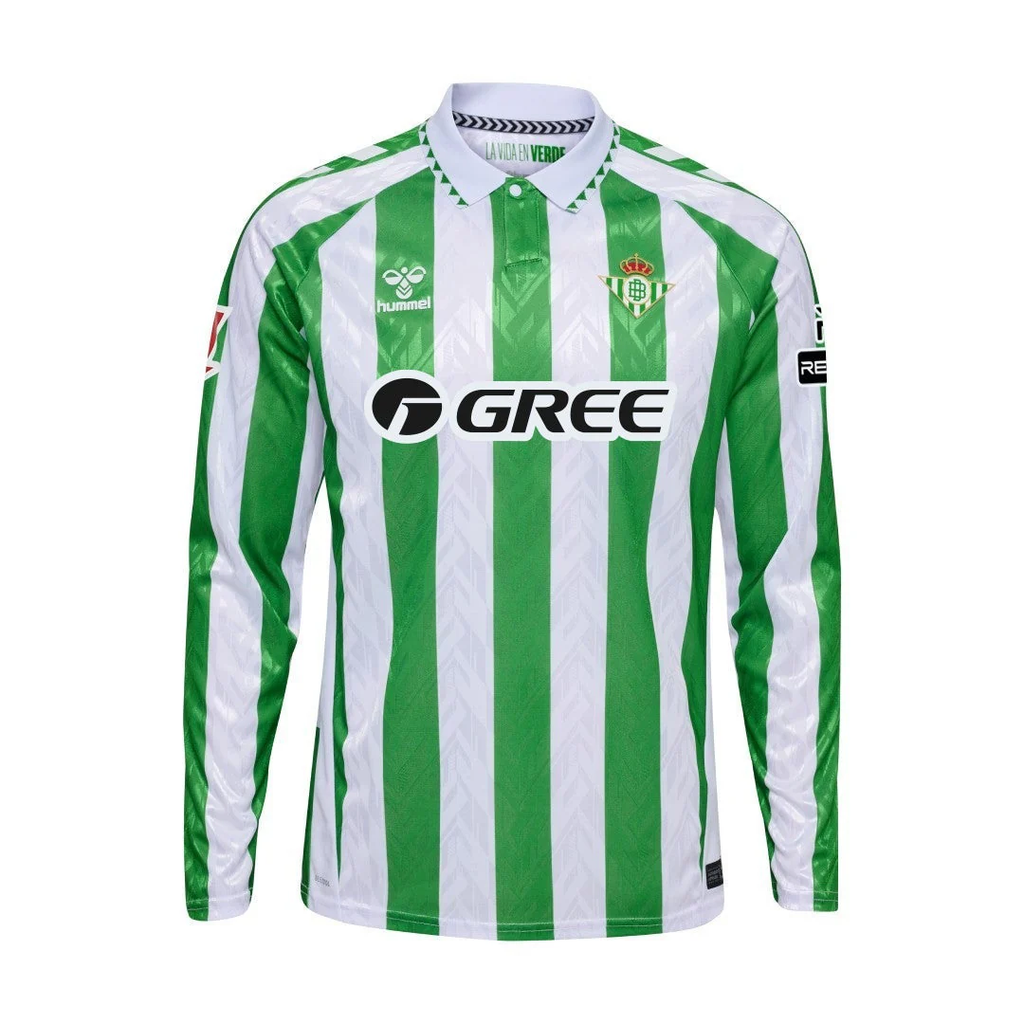 24/25 Long Sleeve Real Betis Home S-XXL