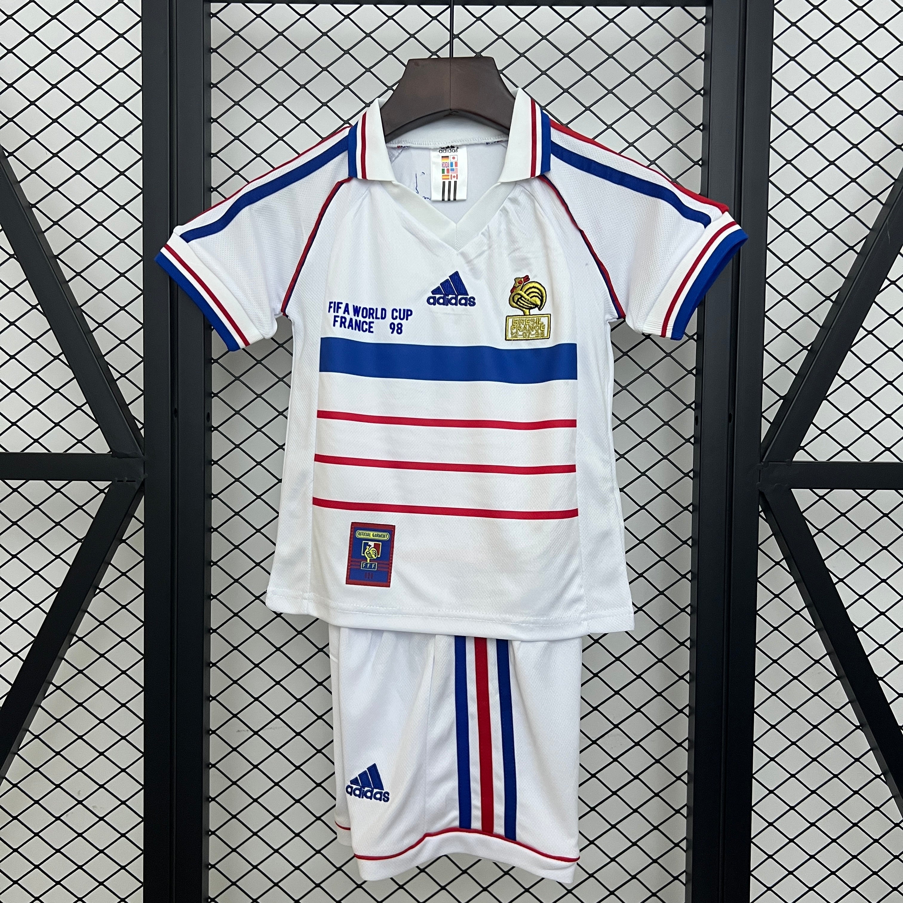 kids France 1998 away size: 16-28